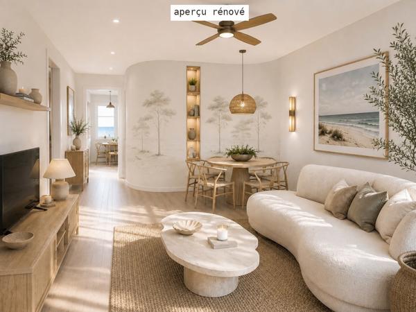 Saint-Raphaël triangle d'or T3 52m2 aperçu mer avec terrasse et garage 358 000 € H.A.I.*