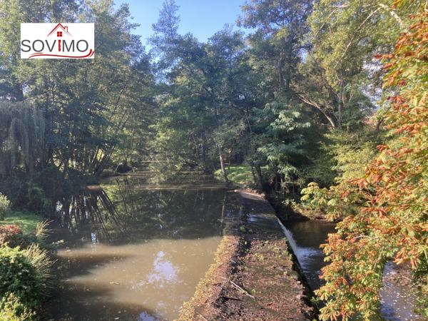 DANS UN CADRE EXCEPTIONNEL, ANCIEN MOULIN DU XVIIe siècle AVEC MAISON, GITE, TERRAIN BORD RIVIÈRE