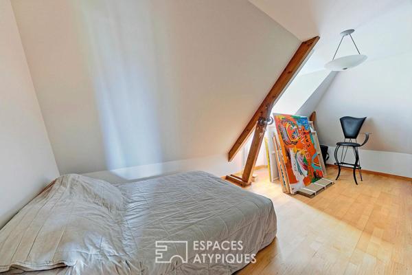 La maison contemporaine avec espace bien être et jardin paysagé