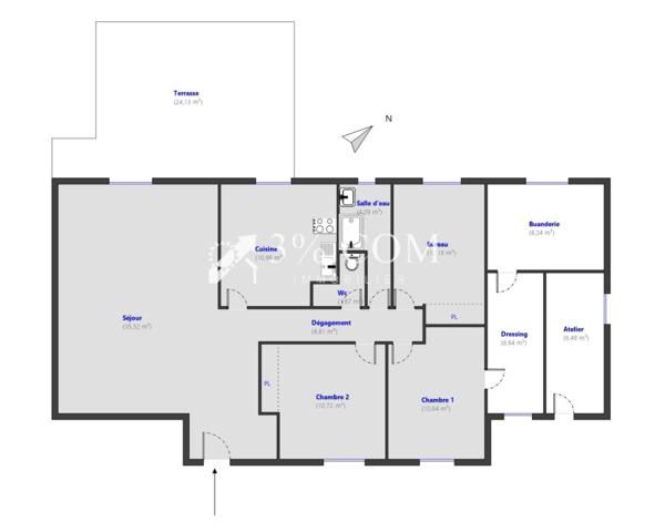 Maison 5 pièce(s) 3 chambre(s) 103 m²