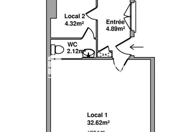 Location Local commercial 58.8 m² - 38 AVENUE MARECHAL FOCH Lourdes 65100