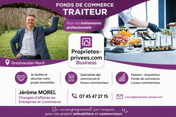 FONDS DE COMMERCE : TRAITEUR, 12% RENTABILITÉ, LOYER TRÈS FAIBLE , IDÉAL INVESTISSEUR