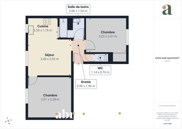 Charmant appartement 42 m² 3 pièces Colombes Rue Maurice Berteaux
