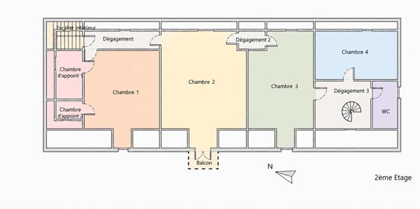 Maison en Pierre Rénovée avec Granges, Terrain et Vue Campagne