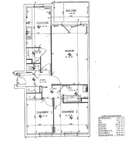 Appartement à louer à Nantes (44100)