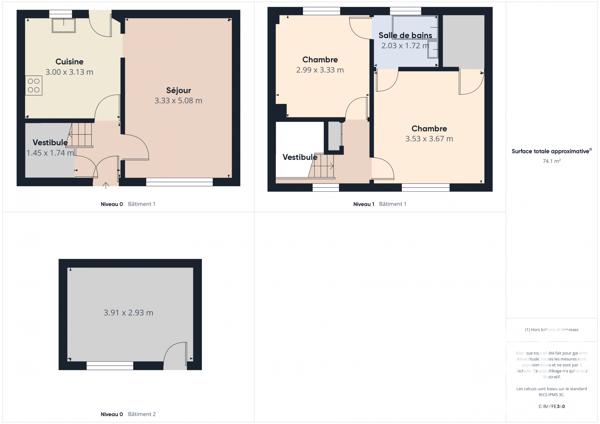 Maison à vendre 3 pièces 60,9 m² Vaires-sur-Marne