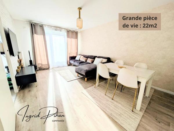 Appartement à vendre - T4 - 81m2 + 2 balcons + Parking PMR - COEUR DE VILLE de BEZONS (95)