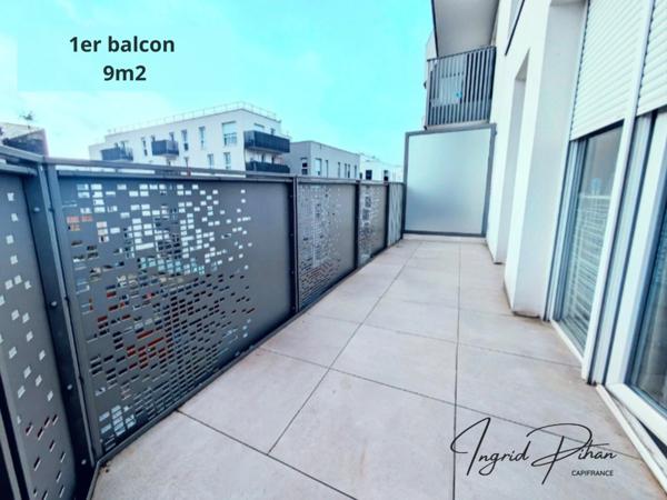 Appartement à vendre - T4 - 81m2 + 2 balcons + Parking PMR - COEUR DE VILLE de BEZONS (95)