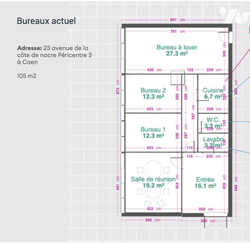 Appartement Caen 4 pièce(s) 105 m2