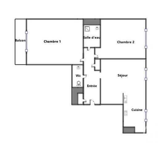 Appartement F3 à vendre  3 pièces - 70 m2 NEUILLY SUR SEINE - 92