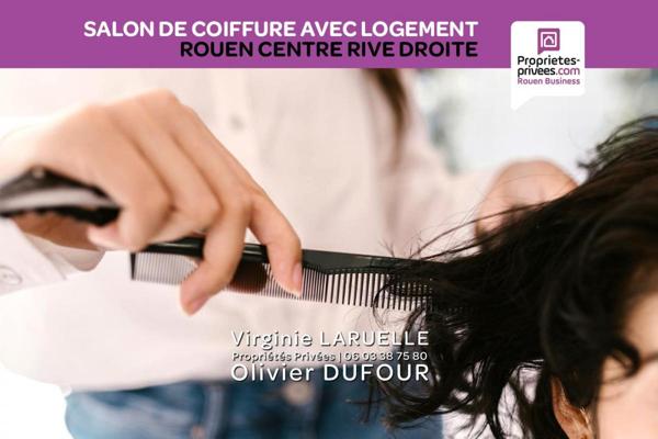 Rouen Centre - Salon de coiffure mixte avec logement