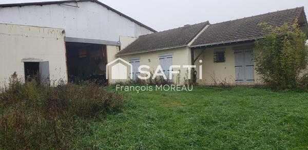 Maison 65 m2, Entrepot 250 m2, terrain 941 m2 Nemours