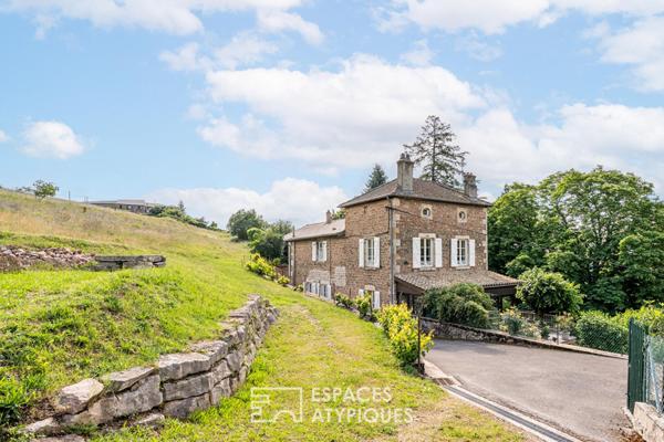 Maison de charme en pierre avec vue panoramique