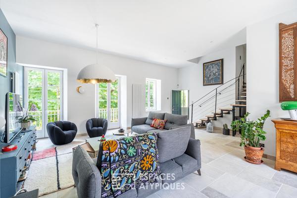 Maison de charme en pierre avec vue panoramique