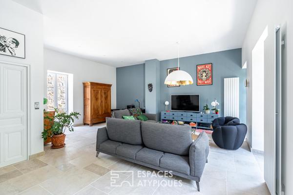 Maison de charme en pierre avec vue panoramique