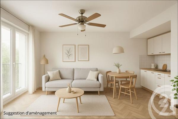 Appartement F3 à vendre  3 pièces - 48,20 m2 PORNIC - 44