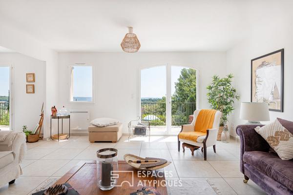 Pierrevert -146 m2 de lumière avec vue panoramique sur plus de 1500m2 de terrain