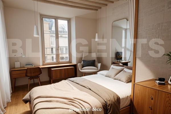 Appartement 47 m² rénové type T3 / 1 chambre - 2 possible / BOX de stockage / Cœur de ville de COULO