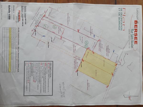 Terrain à vendre    Bersée