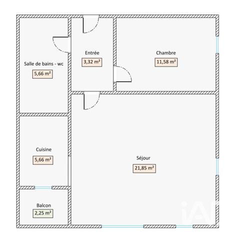 Appartement à vendre 2 pièces 48 m² Évry-Courcouronnes