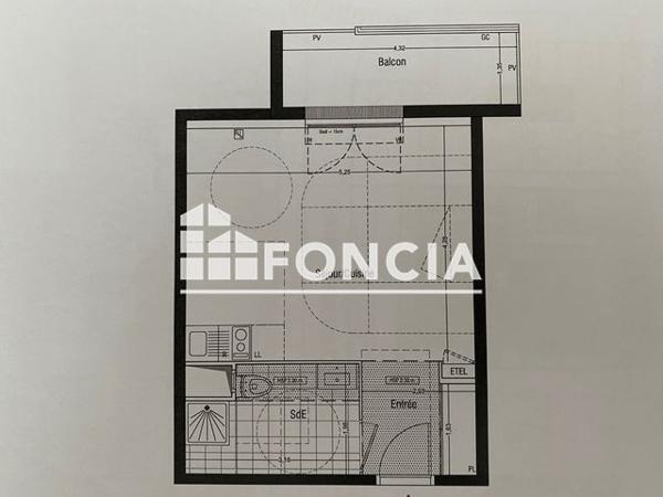 Location Studio 31.94 m² - ZAC DES MEUNIERS Bessancourt 95500