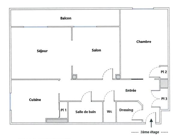 T3 avec balcon – Oullins Centre