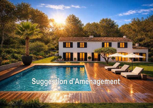 Aubagne (13400) BASTIDE / MAISON - AUBAGNE - 362 m² sur terrain de 9753 m² - Piscine - AU CALME et SANS AUCUN VIS-à-Vis