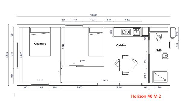 Maison 1 pièce - 15 m²