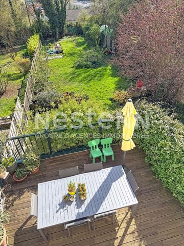 Maison Epinay sur Orge, jardin, gare Epinay sur orge, charme, combles , sous sol.