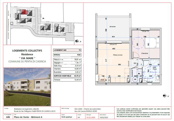 Achat appartement près de FOLELLI - 2 pièce(s) - 44 m² - 146 000 €