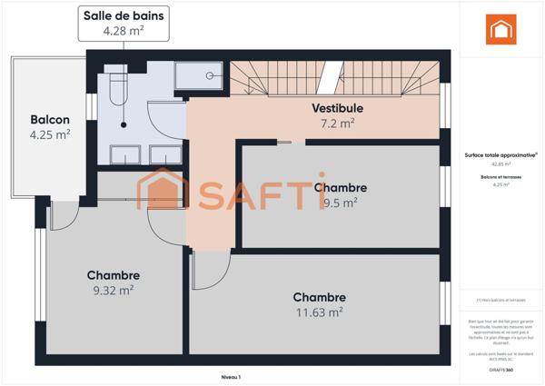 Maison d'architecte exceptionnelle 5 pièces à 5 minutes à pied de la ligne 7