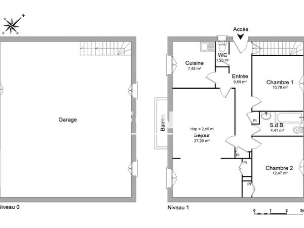 Location Maison 3 pièces 75 m² - Niort 79000