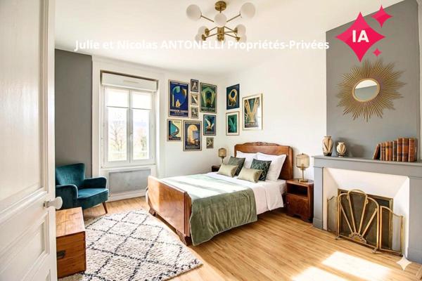 La FOUILLOUSE 42480  Maison des années 30, 4 chambres, garage, sur 900m² de terrain