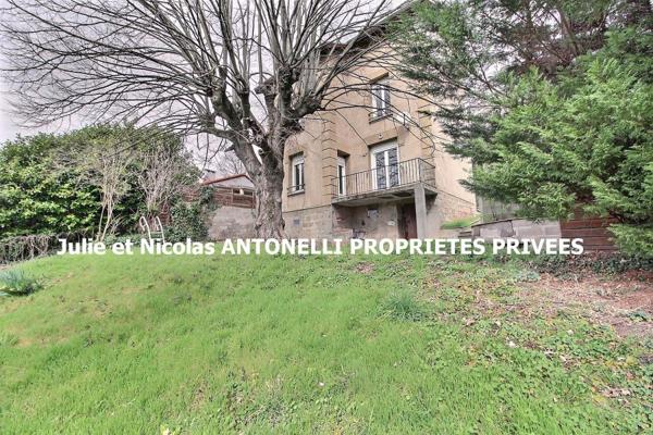 La FOUILLOUSE 42480  Maison des années 30, 4 chambres, garage, sur 900m² de terrain