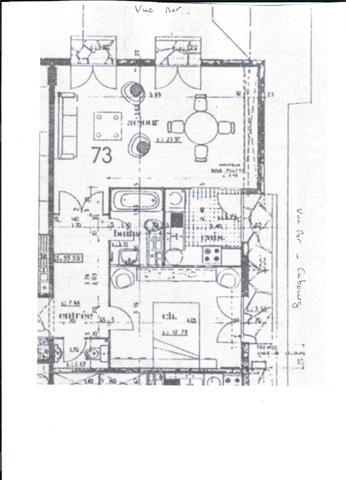 Grand appartement à vendre 2/3 pièces CABOURG (14)- 54,21 m2 - Dernier étage - 1 grand box - vue mer - 422 000 € honoraires d'agence inclus