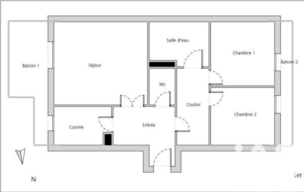 Appartement à vendre 3 pièces 70 m² Enghien-les-Bains