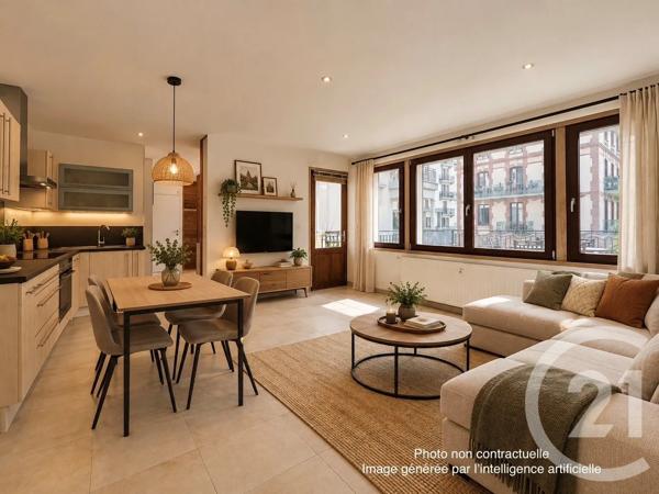 Appartement T3 à vendre  3 pièces - 53,28 m 2   ST GERVAIS LES BAINS  - 74
