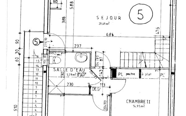 Appartement à louer    5 pièces • 112 m2 Fondettes