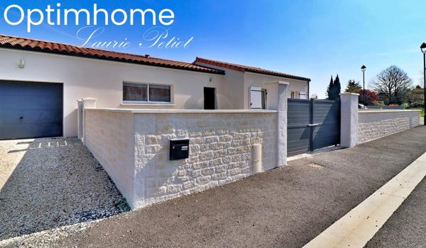 Maison contemporaine 4 pièces 103 m2 Terrain 540m2 à Bougneau (Proximité de Pons)