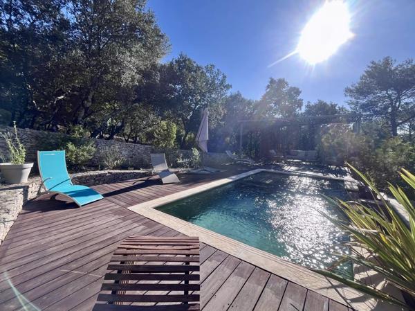 NIMES - VEDELIN - CARREAU DE LANES - MAISON - PISCINE - 6 CHAMBRES  -  DEPENDANCE - GARAGE - CALME - SANS VIS A VIS -