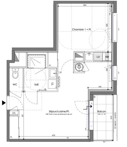La Chapelle-des-Fougeretz (35520) LA CHAPELLE DES FOUGERETZ - T2 avec BALCON ET STATIONNEMENT