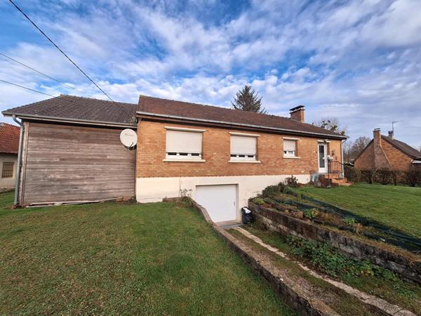 Maison plain pied sur sous-sol complet à Vironchaux