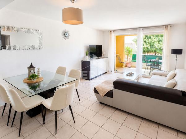 Perpignan Massilia : bel appartement 3 pièces avec terrasses et stationnement couvert privatif à vendre
