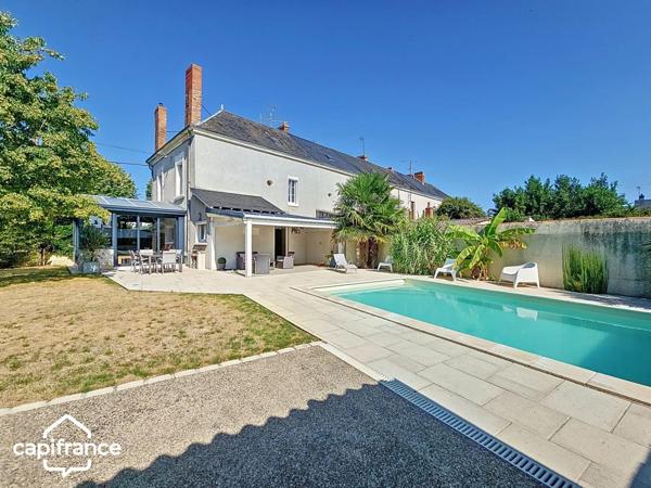 À VENDRE – Maison 122m², 3 chambres, 1 bureau, jardin, piscine et garage – THOUARS