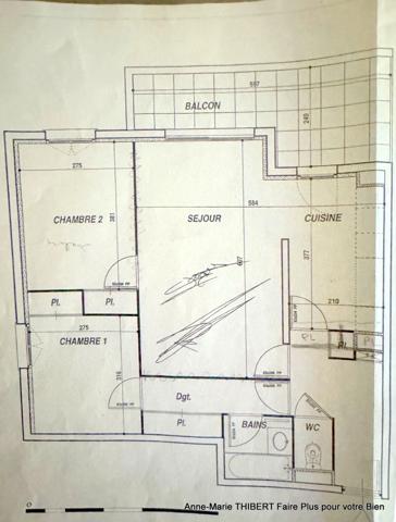 Appartement à vendre 3 pièces MEYZIEU (69) avec balcon, cave et garage
