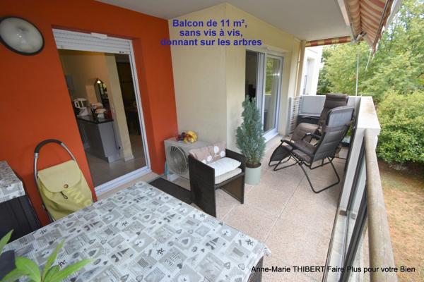 Appartement à vendre 3 pièces MEYZIEU (69) avec balcon, cave et garage