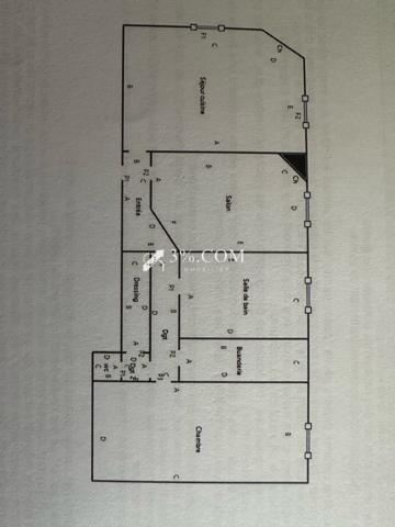 Appartement 3 pièce(s) 2 chambre(s) 77.02 m²
