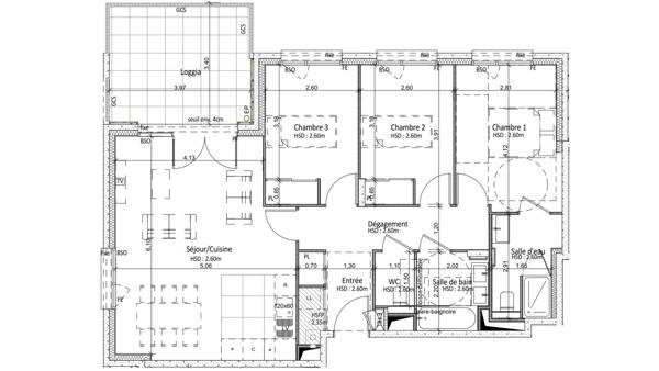 Appartement à vendre 4 pièces 84 m² Tassin-la-Demi-Lune