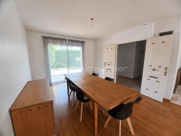 Découvrez cette charmante maison de 111 m², construite en 1994 de plain-pied avec des combles aménageables.
Idéalement située, elle offre un cadre de vie exceptionnel grâce à ses nombreuses commodités à proximité et son quartier.

Cette maison de type traditionnelle propose un espace de vie généreux de 5 pièces. Bâtie sur un terrain clôturé, elle n'est pas mitoyenne et jouit d'une tranquillité recherchée.

Sa cuisine récente, lumineuse et son séjour spacieux invitent à la convivialité. Les matériaux utilisés, suggèrent un bon niveau de confort, offrant une maison en parfait état, prête à être habitée.

À l'extérieur, vous trouverez deux terrasses parfaites pour des moments de détente en plein air, ainsi que trois parkings garantissant un stationnement aisé et sécurisé.

La maison est équipée d'un insert bois et possède des combles aménageables ainsi qu'une buanderie/cellier.
Son emplacement, sa construction qualitative, son garage, son jardin clôturé, sa proximité avec les commodités urbaines et les transports en commun sont des atouts majeurs pour profitez d’un accès facile aux commerces, écoles, et autres services essentiels à la vie quotidienne.

Une opportunité idéale pour les familles ou les personnes recherchant un investissement immobilier attractif. Conctactez MARIE-CÉCILE MATHEU pour plus de détails ou pour planifier une visite de cette propriété unique.