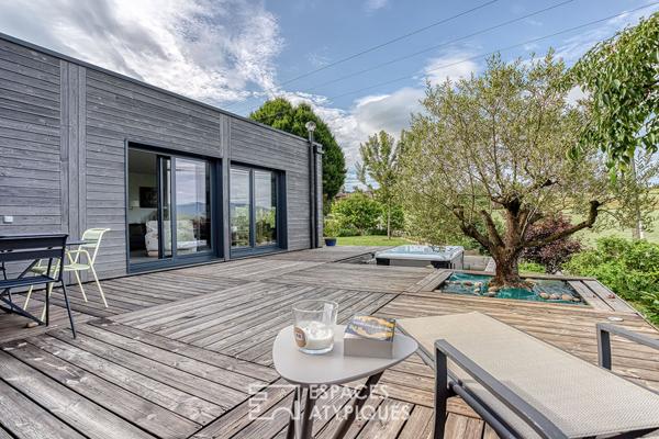 Maison contemporaine avec vue